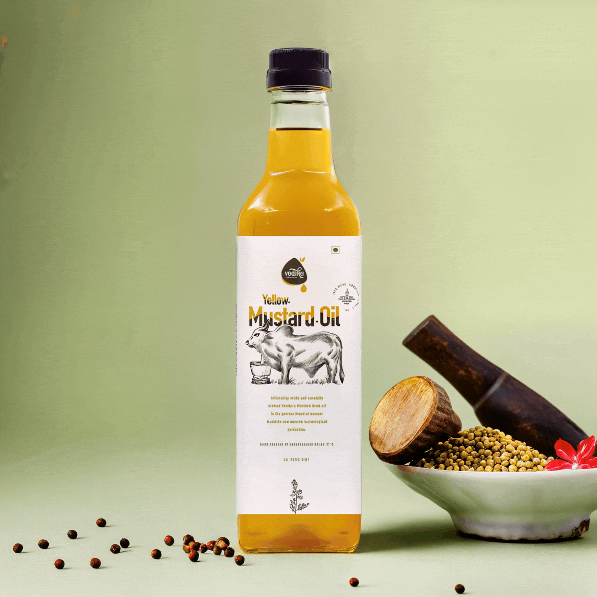 Wood Pressed Yellow Mustard Oil
